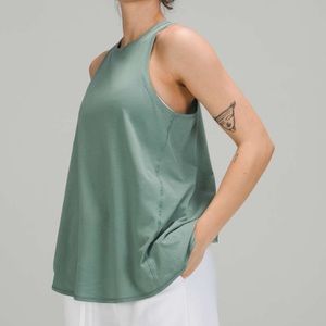 Lululemon All Tied Up tank top wrap tidewater teal green 10